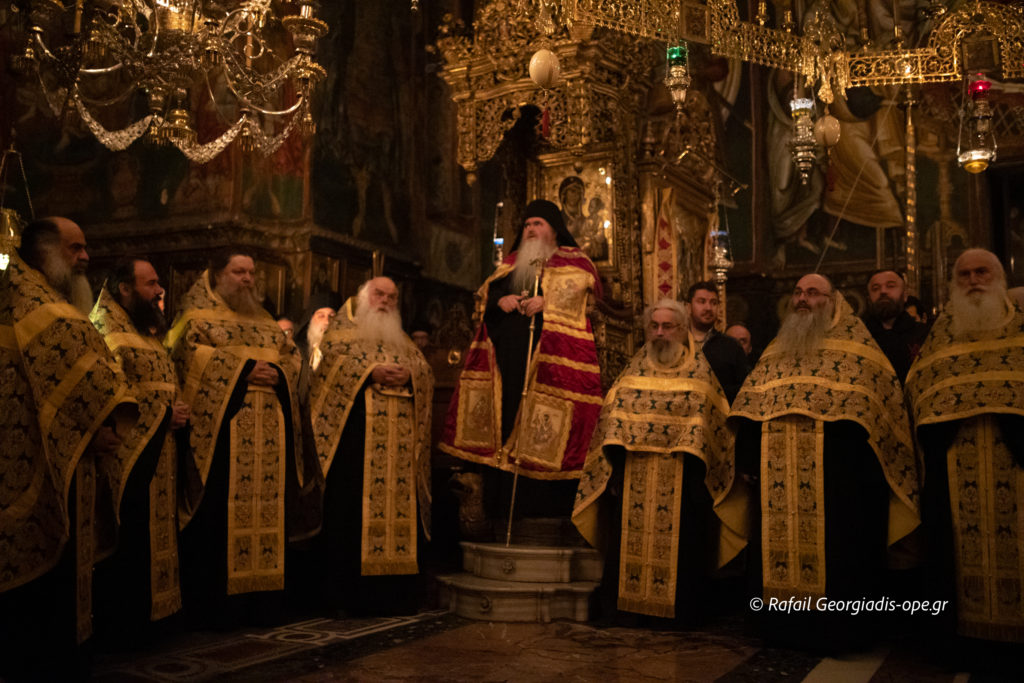 Festive Holy Vigil for Saint Ephraim of Katounakia at the Holy and Great Monastery of Vatopedi