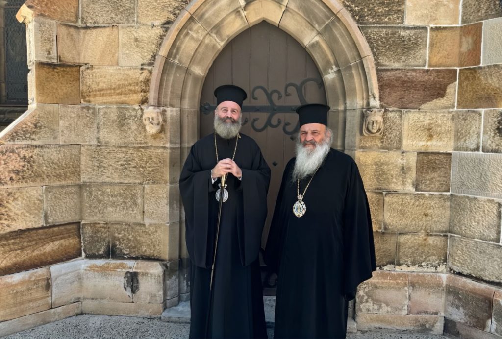 Archbishop Damaskinos of Joppa visits the headquarters of the Holy Archdiocese of Australia