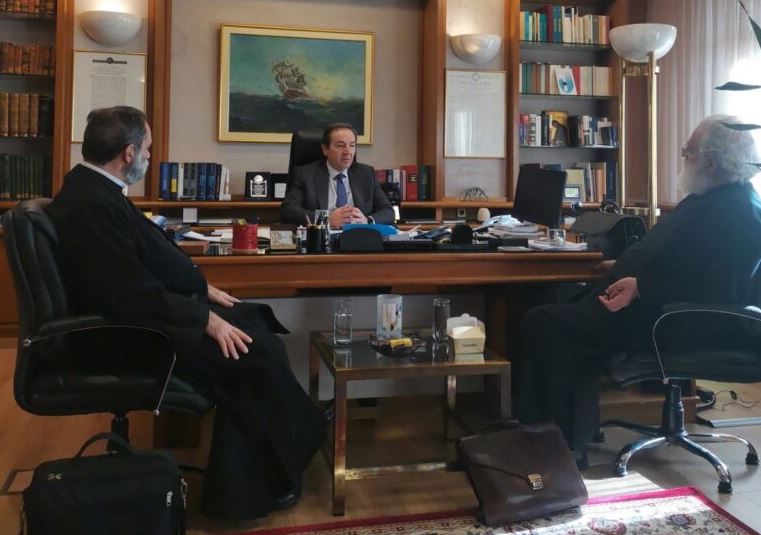 Τον Υφυπουργό Δικαιοσύνης επισκέφθηκε ο Μητροπολίτης Αρκαλοχωρίου για το θέμα του ειρηνοδικείου Καστελλίου