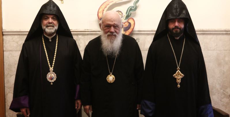 Archbishop Ieronymos of Athens held meeting with Prelate of Armenian Orthodox in Greece