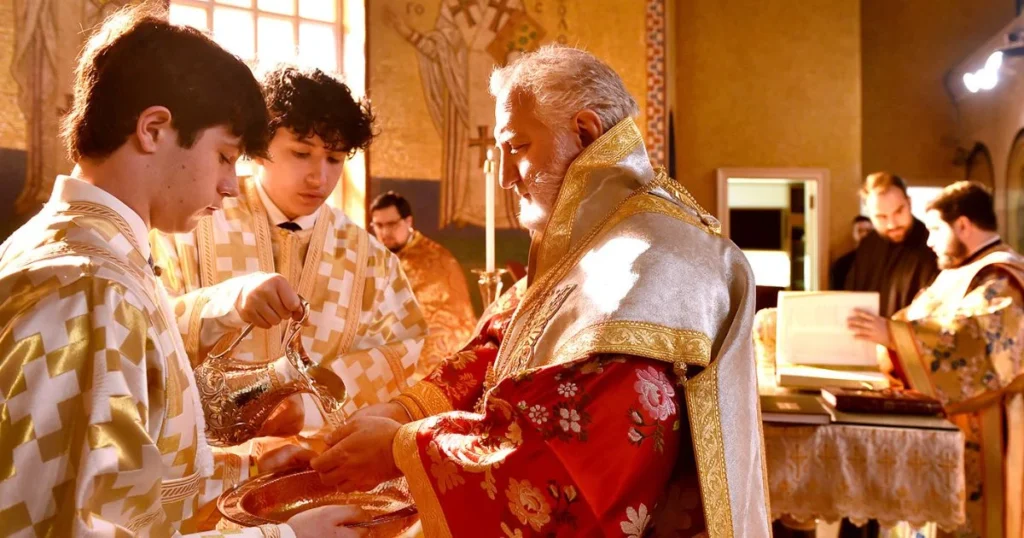 Archbishop Elpidophoros Presides Over Divine Liturgy on Meat-Fare Sunday at Saint Sophia Greek Orthodox Cathedral Washington, D.C.