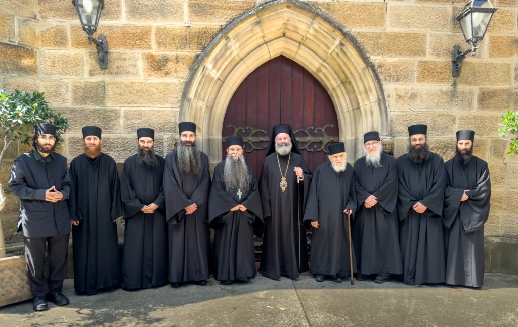 The brotherhood of the Monastery of the Mother of God ‘Pantanassa’ visit their Shepherd