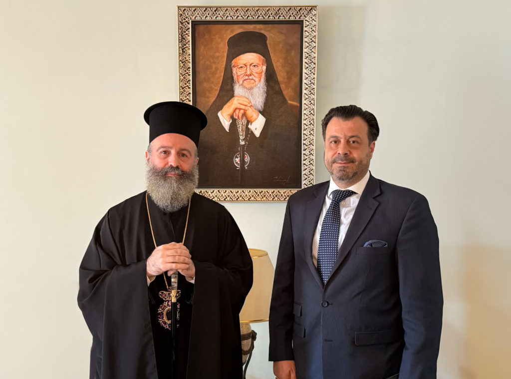 Archbishop Makarios of Australia met with the Consul General of Greece in Melbourne