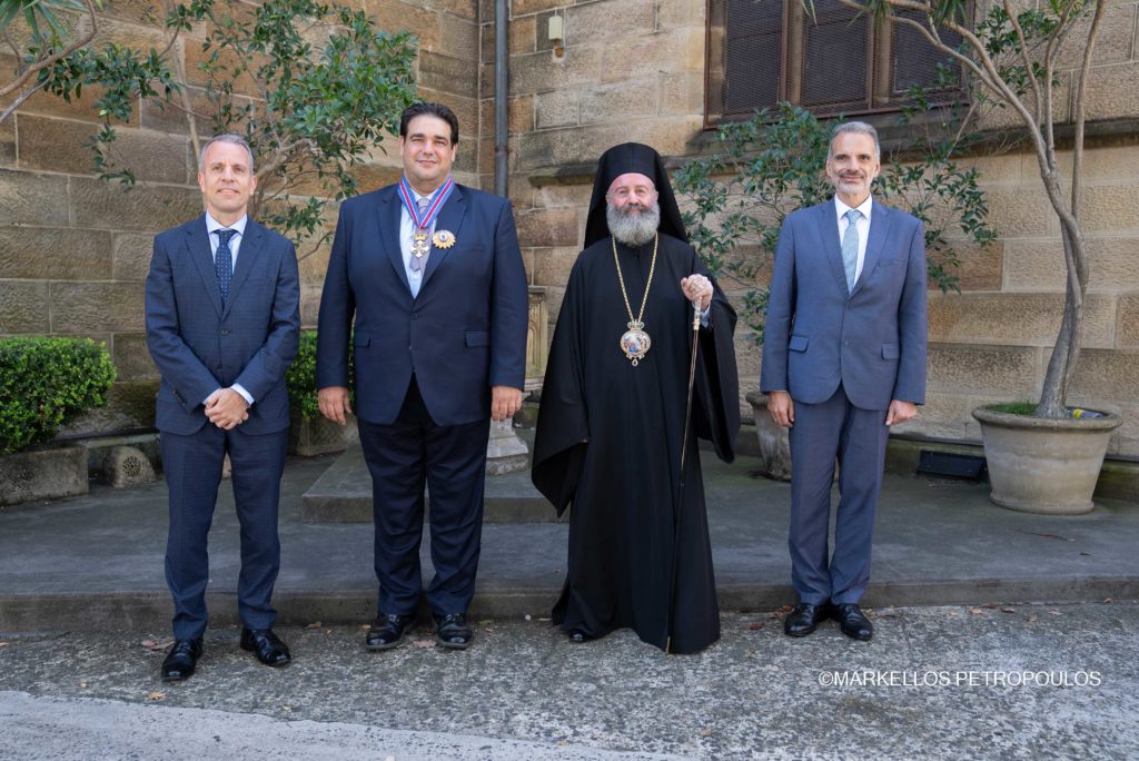 Awarding of the Deputy Minister of the Interior of Greece by the Archbishop of Australia