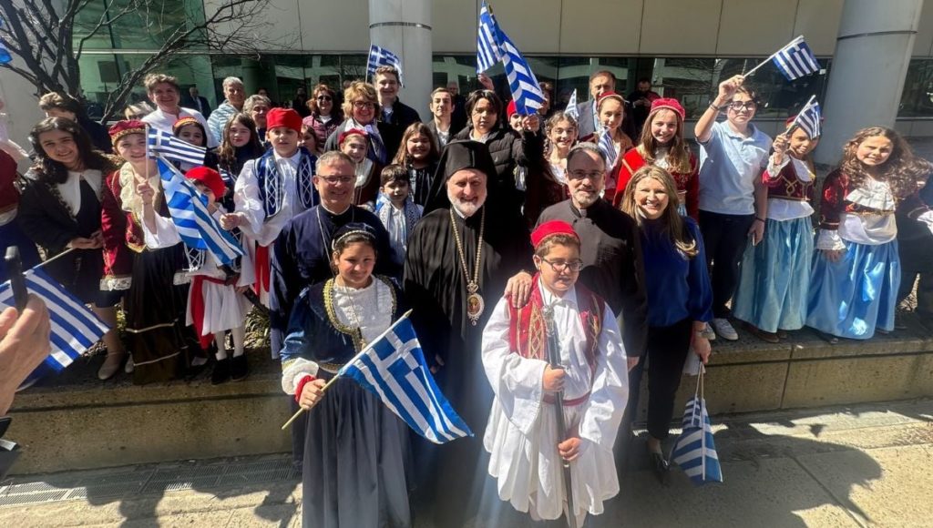 His Eminence Archbishop Elpidophoros Invocation, Greetings, & Benediction Stamford Community Flag-Raising & Celebration of the Greek Revolution