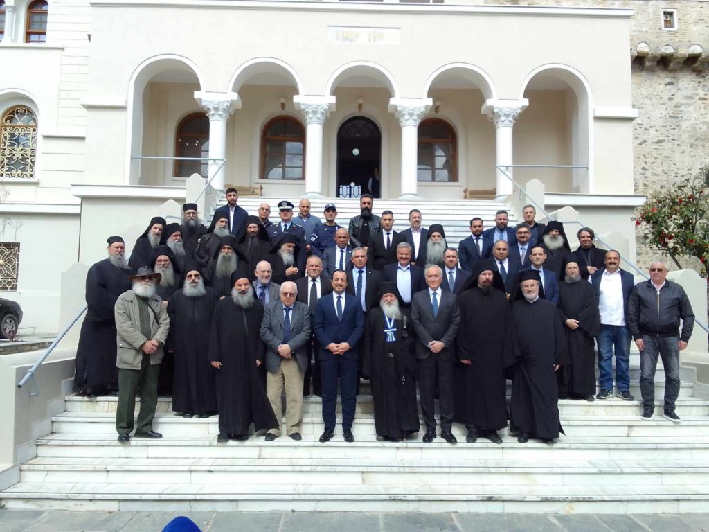 Ο Πρόεδρος της Κυπριακής Δημοκρατίας, Νίκος Χριστοδουλίδης, στην Αθωνική Πολιτεία (ΦΩΤΟ)