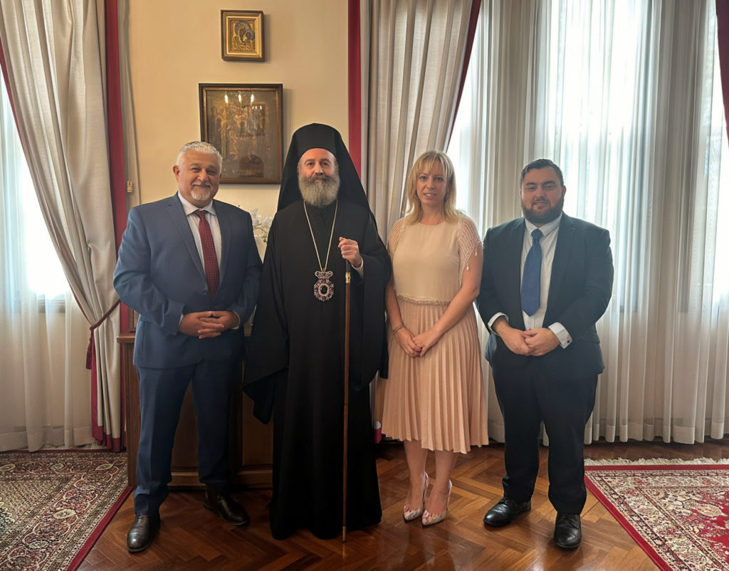 The leadership of the Cretan Federation of Australia and New Zealand visit the Archbishop of Australia