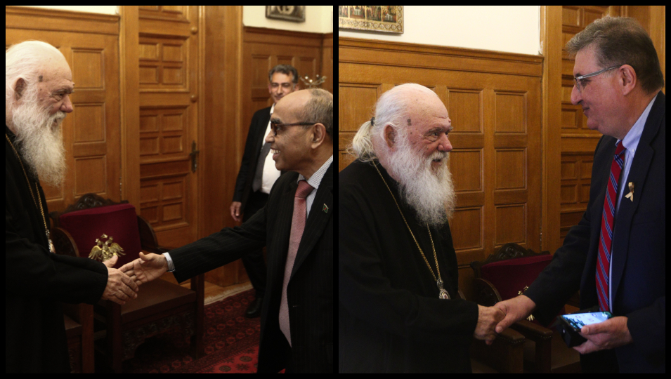 Στον Αρχιεπίσκοπο Ιερώνυμο ο Πρέσβης του Μπαγκλαντές και ο Πρόεδρος του Πανελληνίου Ιατρικού Συλλόγου