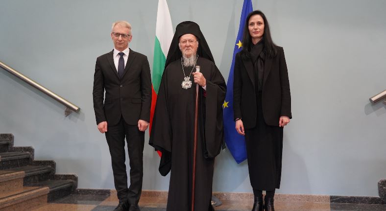 Meeting of the Ecumenical Patriarch with the Prime Minister and the Minister of Foreign Affairs of Bulgaria