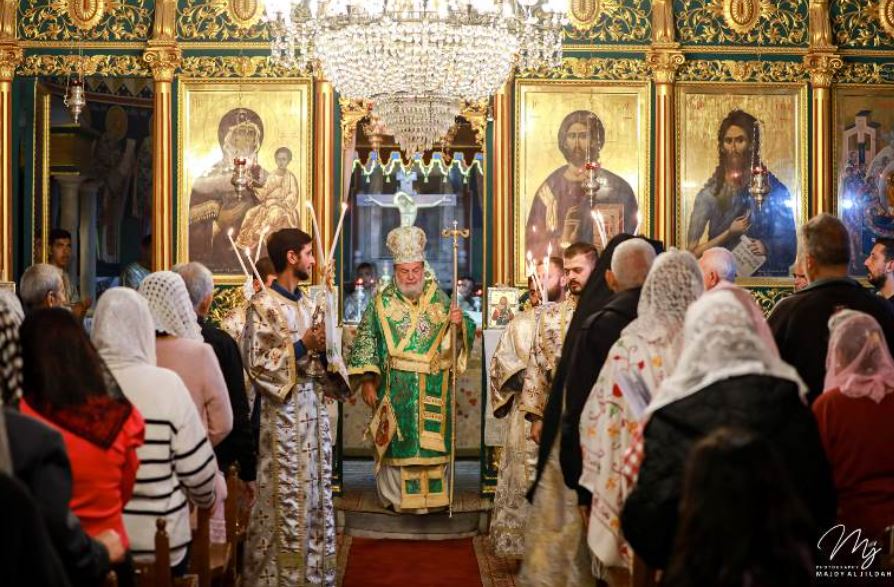The feast of Saint Porphyrios Bishop of Gaza at the Patriarchate