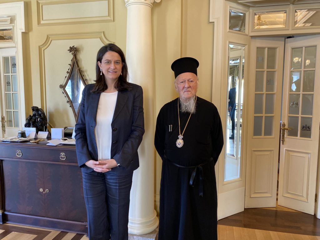 The Ecumenical Patriarch met with the Minister of Interior of Greece