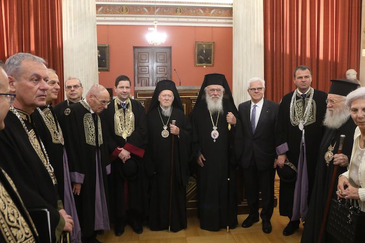 Prof. Vlassios Feidas was awarded Emeritus Title in presence of Ecumenical Patriarch and Archbishop of Athens