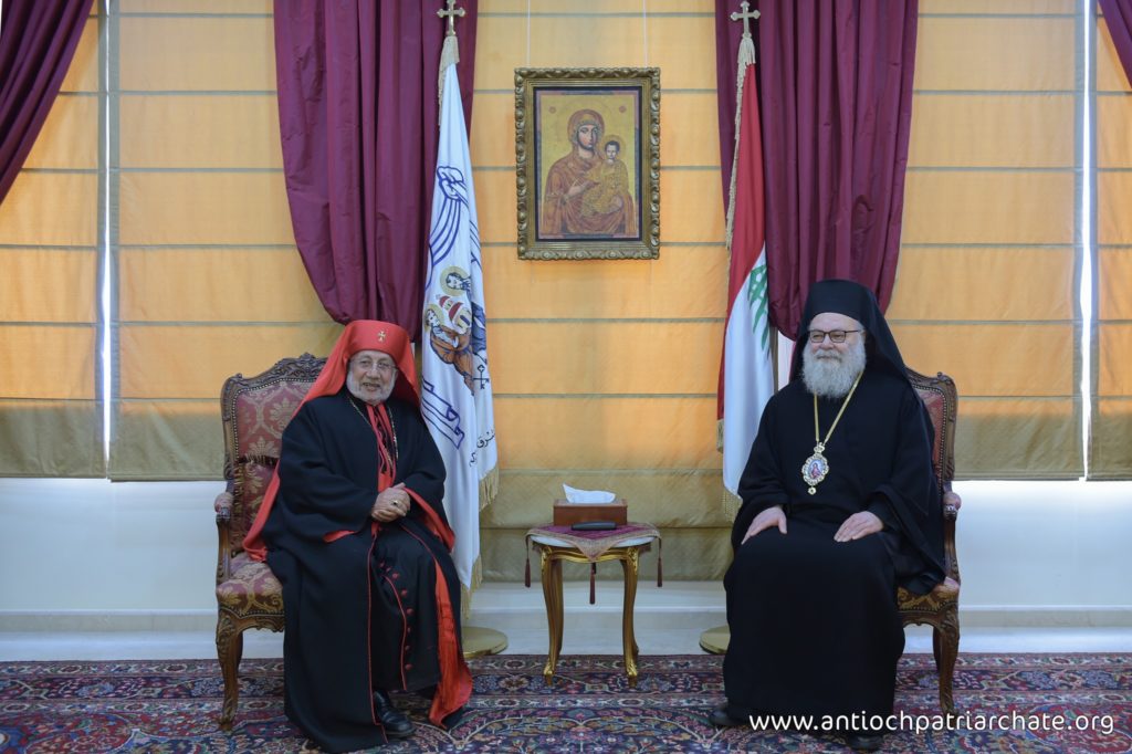 Συνάντηση Πατριάρχη Αντιοχείας με Αρμένιο Καθολικό Πατριάρχη 