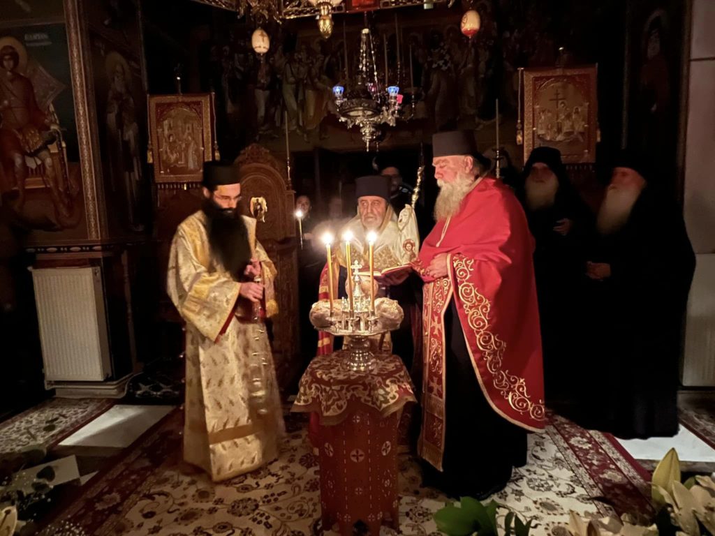 Η διπλή εορτή της Σταυροπροσκυνήσεως και του Ευαγγελισμού της Θεοτόκου στις Καρυές Αγίου Όρους