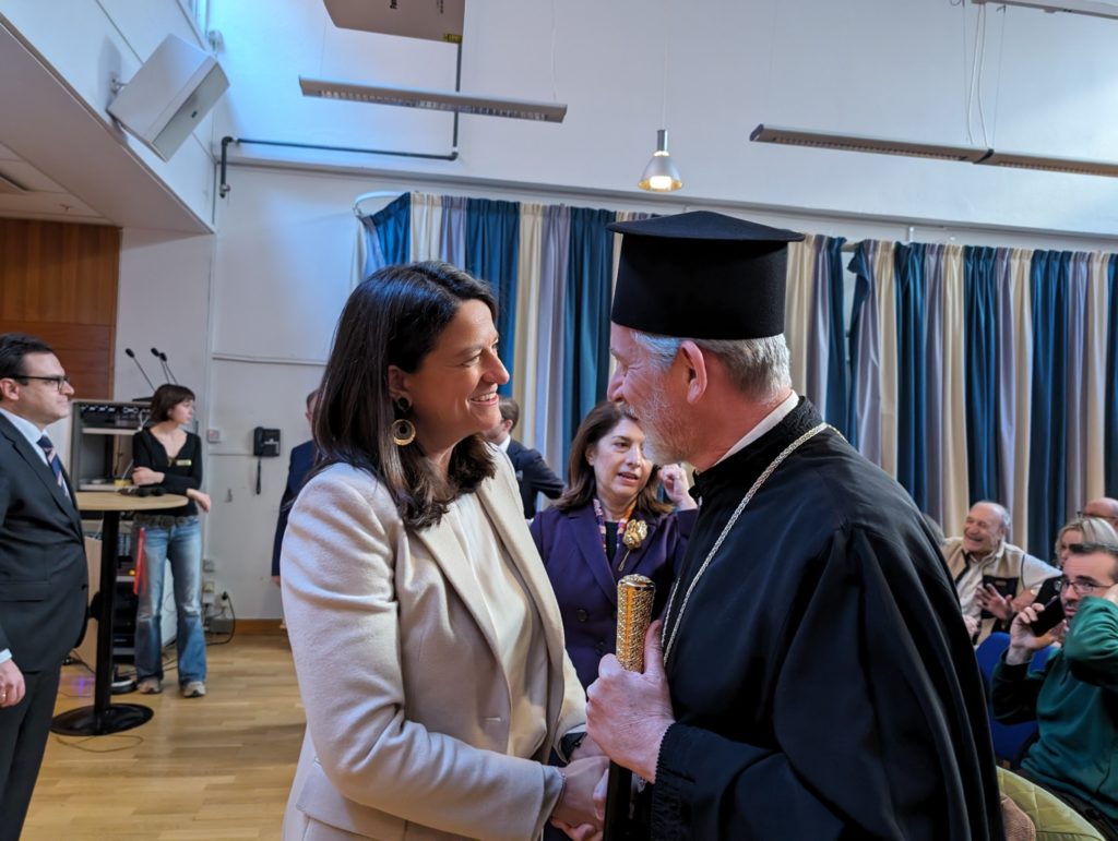 Συνάντηση Μητροπολίτη Σουηδίας Κλεόπα με την Υπουργό Νίκη Κεραμέως