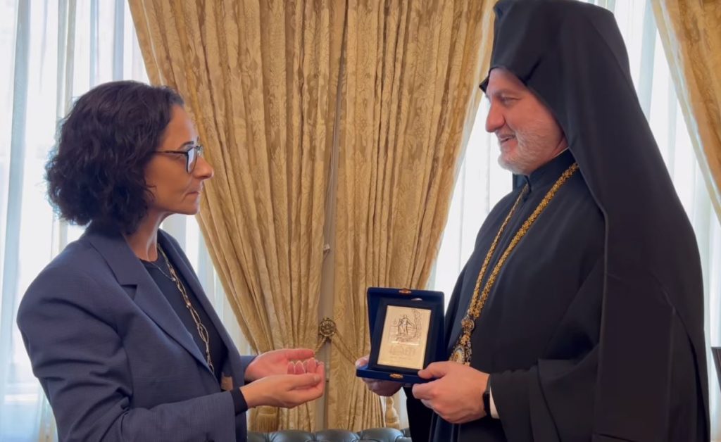 Στον Αρχιεπίσκοπο Αμερικής η Μόνιμη Αντιπρόσωπος της Κύπρου στον ΟΗΕ