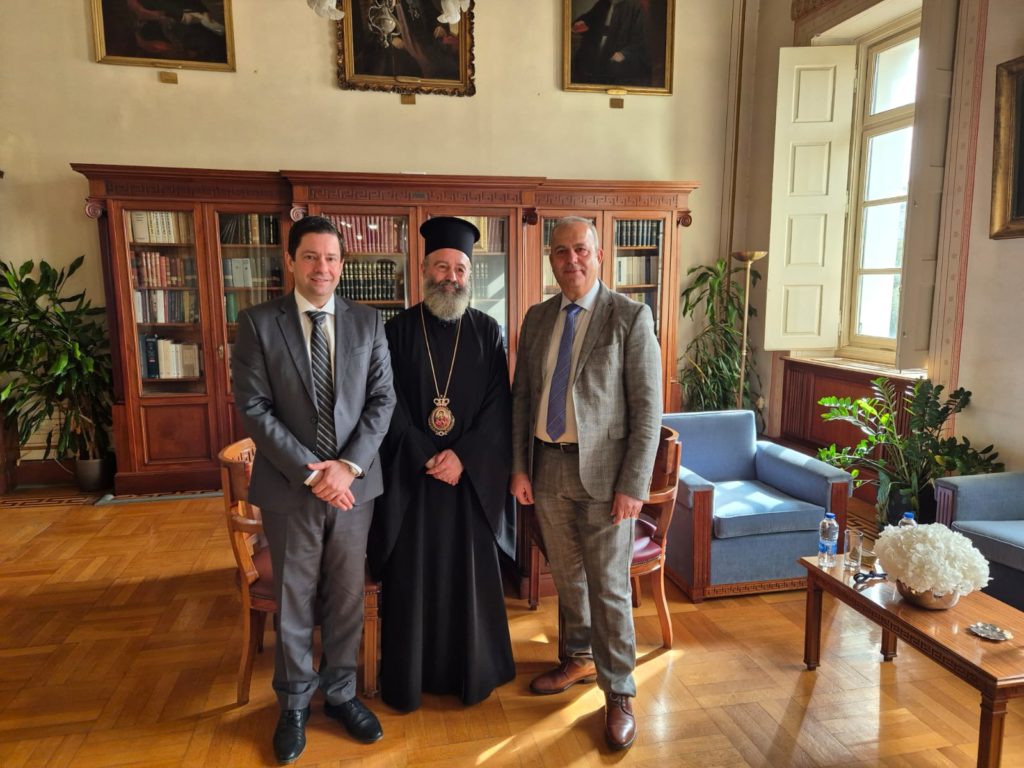 Meeting of the Archbishop of Australia with the Rector of the University of Athens