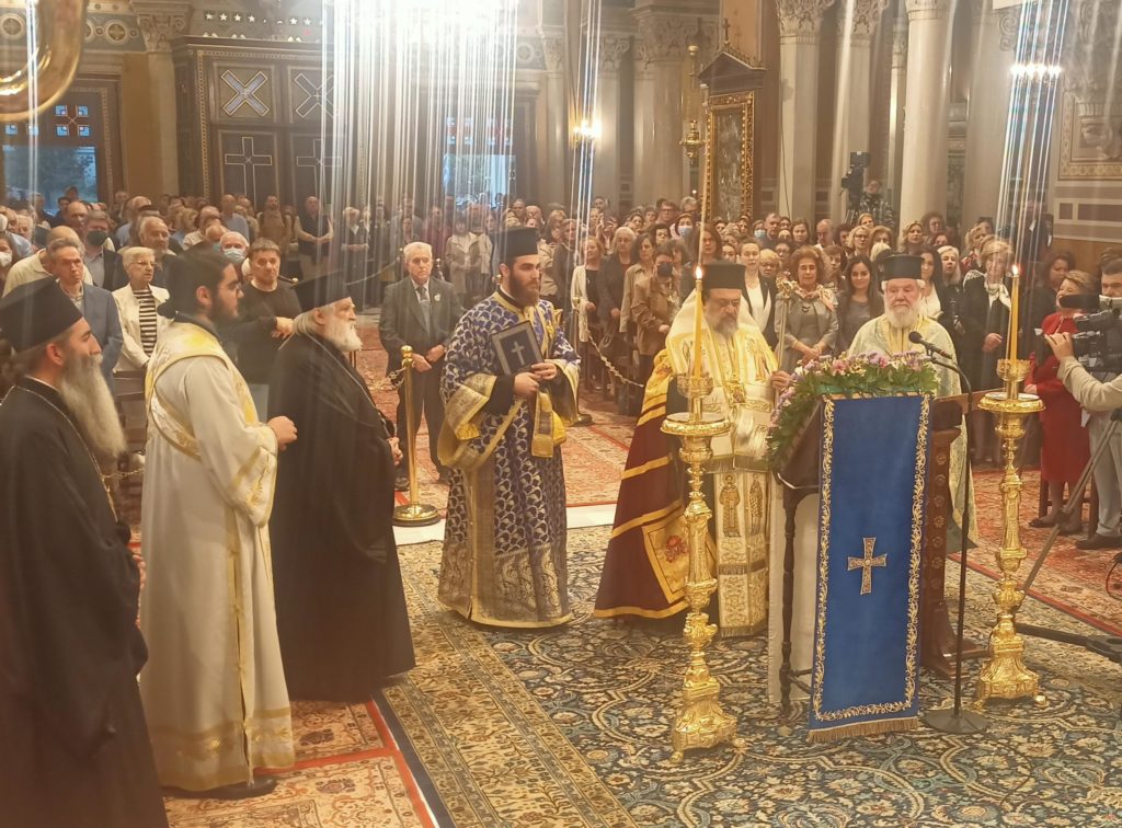 Ο Μητροπολίτης Μεσσηνίας στον Καθεδρικό Ναό Αθηνών για τους Δ’ Χαιρετισμούς