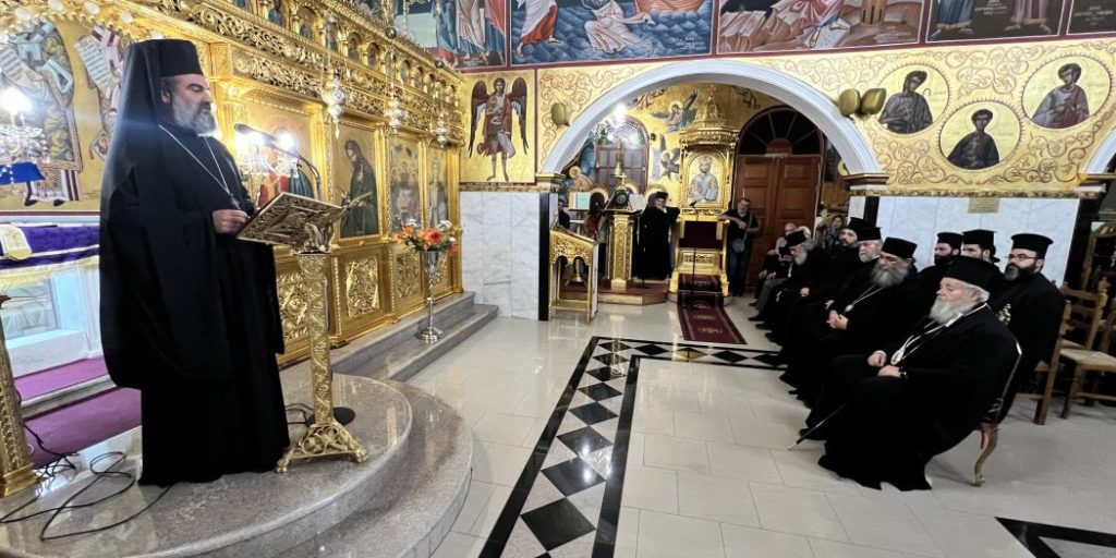 Ο Επίσκοπος Ευμενείας στον Ιερό Ναό Αγίου Νεκταρίου Σούδας