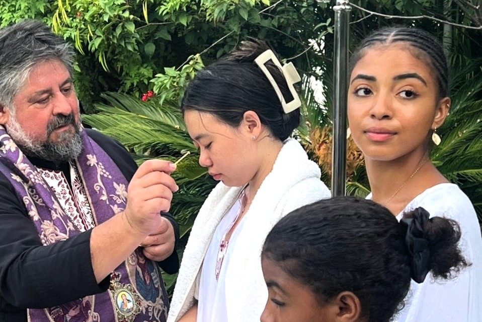 The baptism of the first Orthodox Chinese woman in Zambia