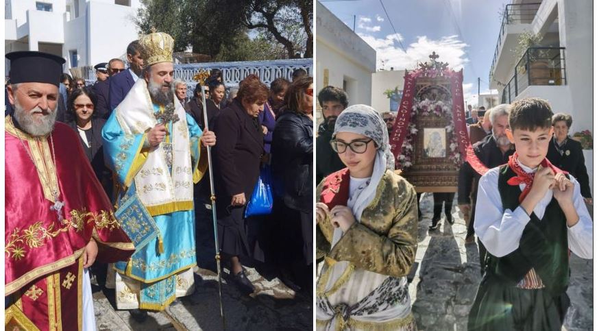 Ο Μητροπολίτης Θήρας στην πανήγυρη της Παναγίας της Ακαθής και στην εορτή της Οσίας Μαρίας της Αιγυπτίας