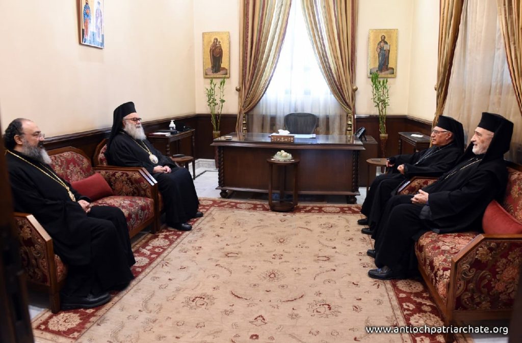 Patriarch John X receiving Patriarch Al-Absi: “The Church of Antioch has always abode by the mindset of encounter and dialogue.”