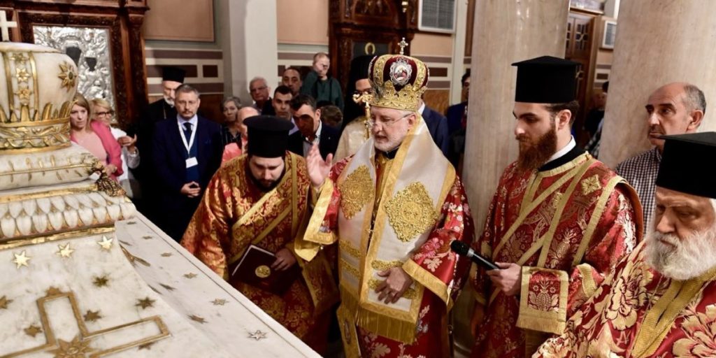 Archbishop Elpidophoros of America Celebrates Divine Liturgy at the Annunciation Metropolitan Cathedral Athens, Greece