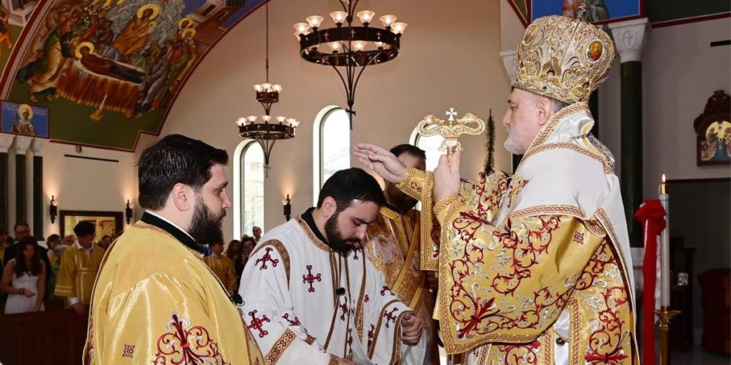 Deacon Gabriel Galifanakis Ordained to the priesthood by Archbishop Elpidophoros of America at Dormition of the Theotokos Church Southampton, NY