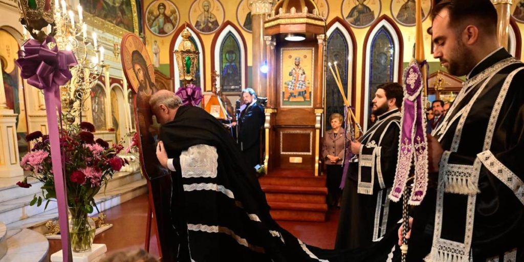 Archbishop Elpidophoros Presides over Third Bridegroom Service at Kimisis tis Theotokou in Brooklyn, NY