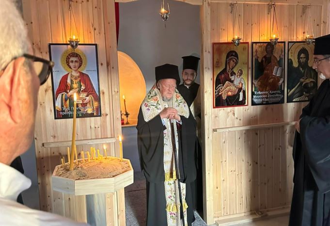 Θυρανοίξια ιερού παρεκκλησίου στο Σχοινούδι της Ίμβρου από τον Οικουμενικό Πατριάρχη