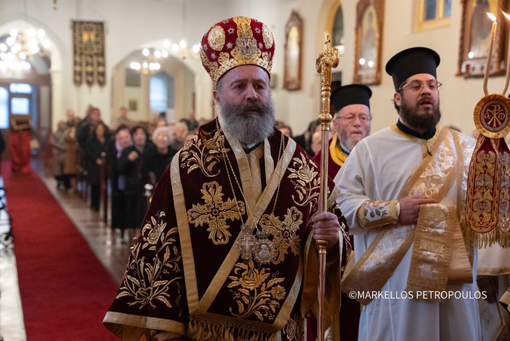 Archbishop Makarios of Australia points out the example of the Ecumenical Patriarch to the newly ordained Presbyter