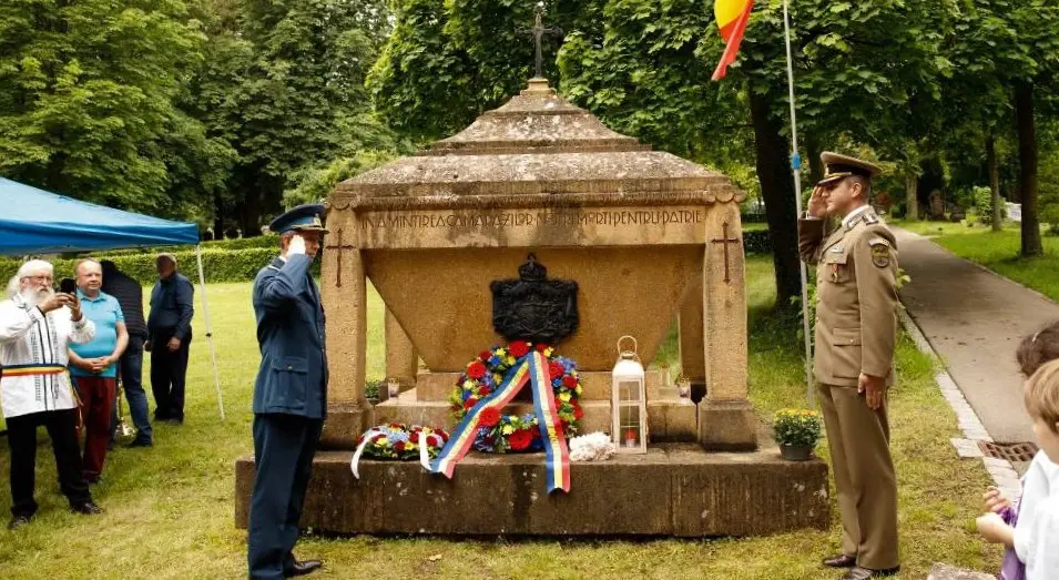 Eroii români au fost pomeniți la monumentul dedicat lor din Ulm, Germania