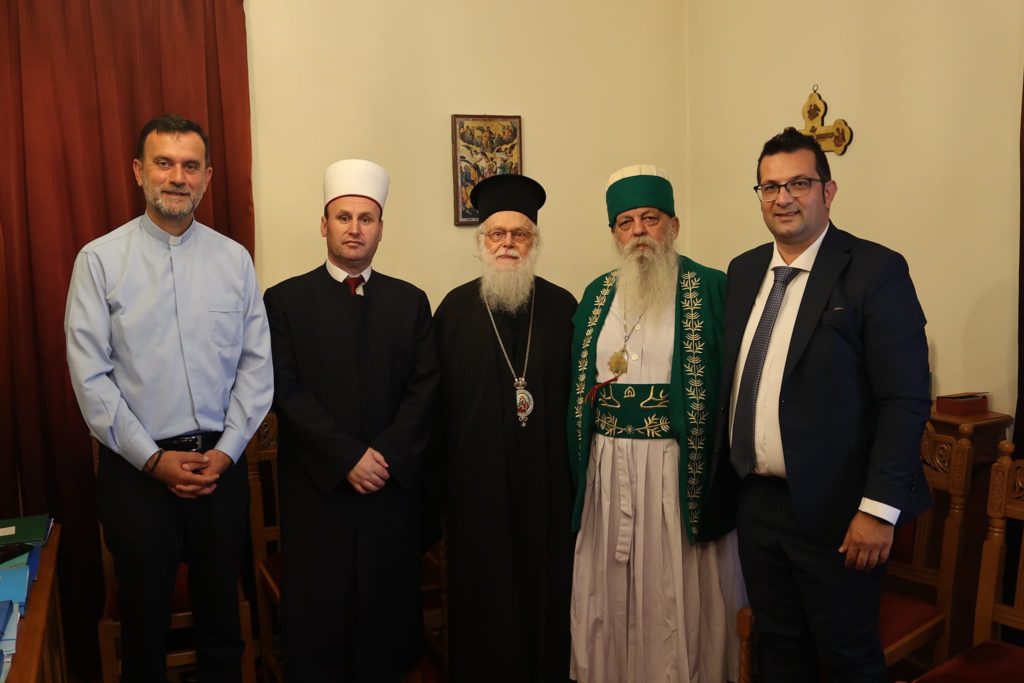 Συνάντηση Αρχιεπισκόπου Αναστασίου με εκπροσώπους του Διαθρησκειακού Συμβουλίου της Αλβανίας