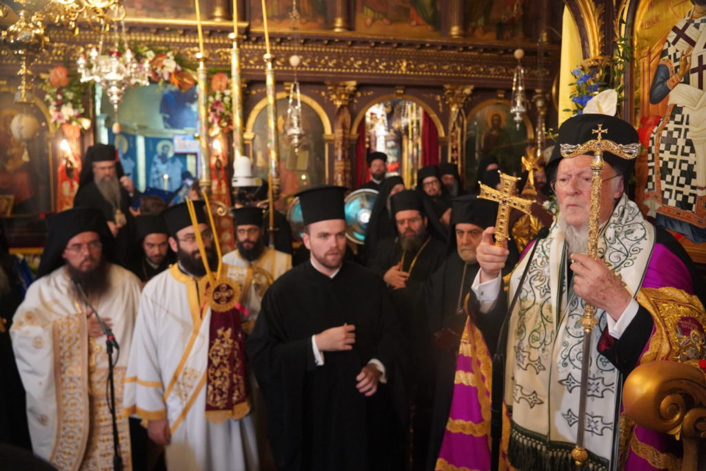 Αντιφώνηση του Οικουμενικού Πατριάρχου κατά την Δοξολογία στην Ιερά Μονή Φανερωμένης Λευκάδας