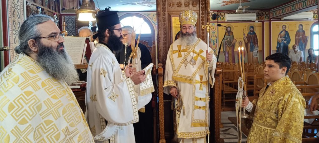 Ο Επίσκοπος Αμαθούντος στον Ιερό Ναό Αγίου Νεκταρίου Λεμεσού την Κυριακή του Τυφλού