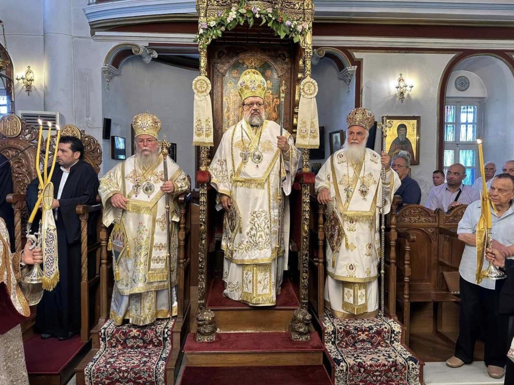 Συλλείτουργο στον Μητροπολιτικό Ναό Αγίας Τριάδος στη Μύρινα της Λήμνου