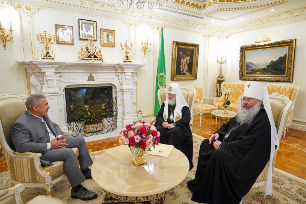 Ο Πρόεδρος Μινιχάνοφ κάλεσε τον Πατριάρχη Μόσχας να επισκεφθεί ξανά το Ταταρστάν