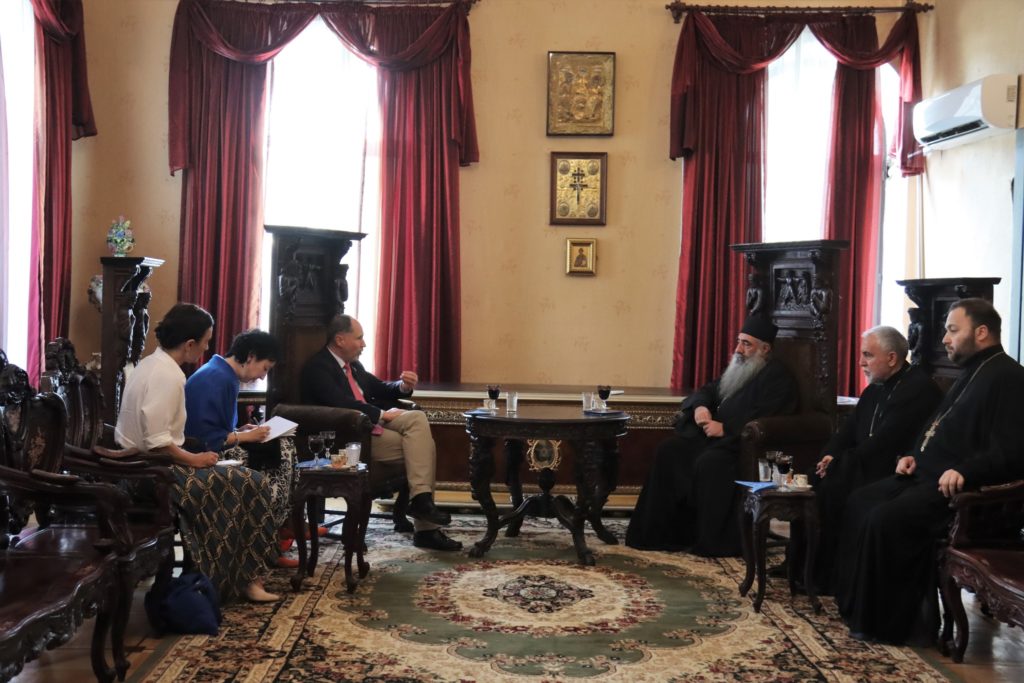 Ο Πρέσβης της ΕΕ στην Τιφλίδα επισκέφθηκε το Πατριαρχείο Γεωργίας