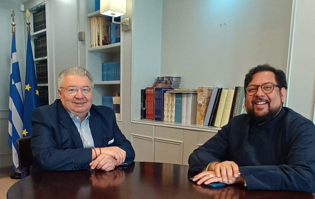 Συνάντηση Μητροπολίτη Μπουένος Άιρες με τον Γεν. Γραμ. Απoδήμου Ελληνισμού Γιάννη Χρυσουλάκη