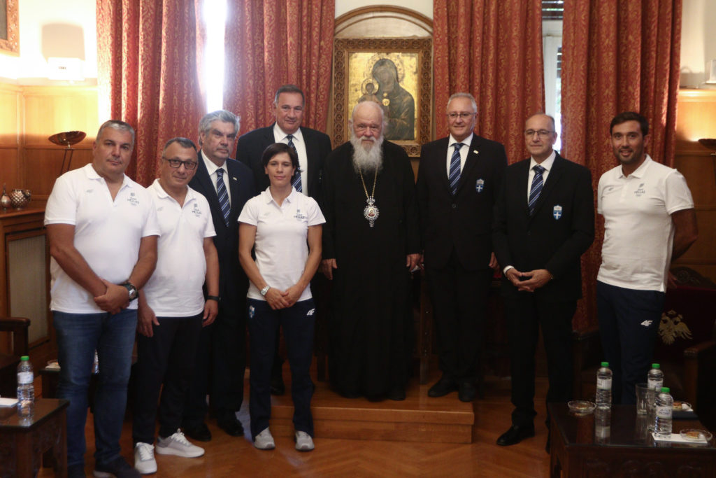 Αρχιεπίσκοπος προς Αντιπροσωπεία Ολυμπιακής Ομάδας: «Ο αγώνας που θα δώσετε δεν είναι μόνο δικό σας, αλλά και δικό μας»