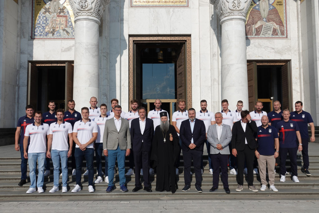 Στον Πατριάρχη Πορφύριο η Εθνική ομάδα πόλο της Σερβίας πριν τους Ολυμπιακούς Αγώνες