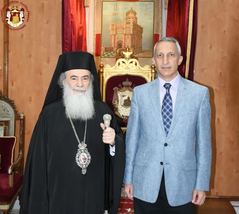 Ο νέος Πρόξενος της Τουρκίας στα Ιεροσόλυμα επισκέφθηκε τον Πατριάρχη Θεόφιλο