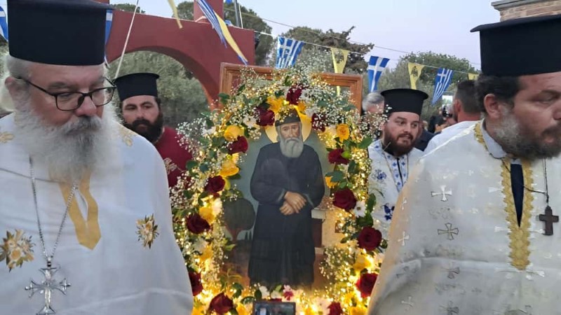 Εορτασμός του Αγίου Παϊσίου του Αγιορείτου στο ομώνυμο εκκλησάκι στο Άργος Καλύμνου