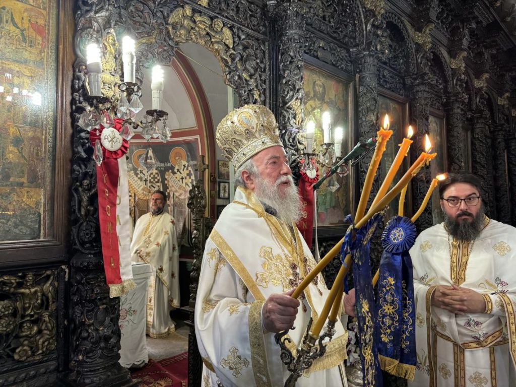 Ο Μητροπολίτης Ελευθερουπόλεως στην εορτή του Αγίου Προκοπίου στο Ίππειος της Λέσβου