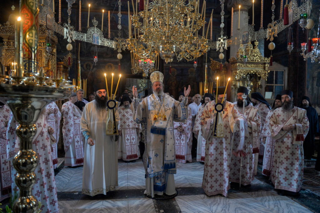 Η εορτή της Συνάξεως της Παναγίας Τριχερούσας στην Ιερά Μονή Χιλανδαρίου