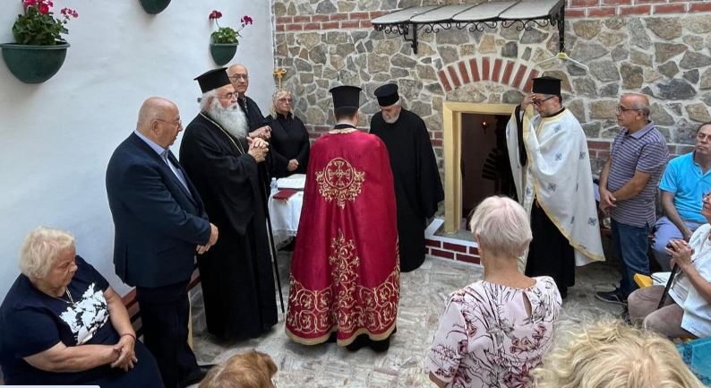 The Archbishop of Cyprus visits the Sacred Spring of Saint Kyriaki in Kireçburnu, Constantinople