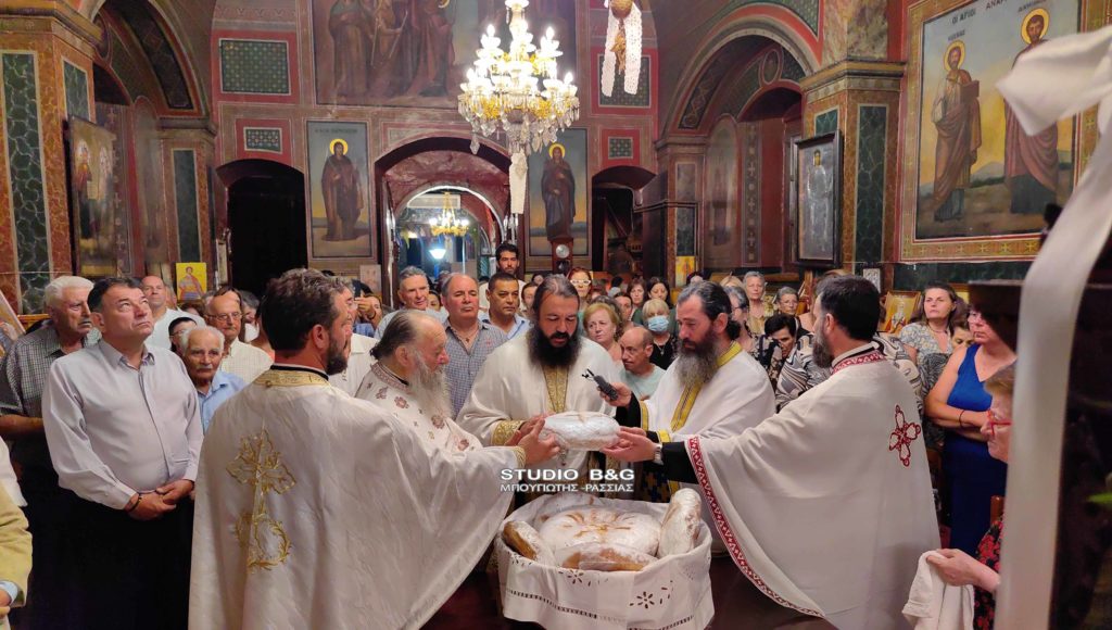 Την Κοίμηση της Θεοτόκου τιμούν με μεγαλοπρέπεια στην Άρια Ναυπλίου