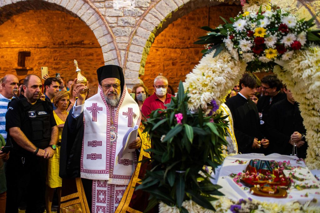 Εσπερινός Κοιμήσεως της Θεοτόκου στην Ιερά Μονή Βουλκάνου Μεσσηνίας