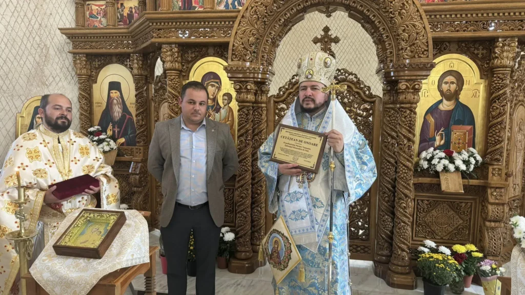 Episcopul Veniamin a primit titlul de cetățean de onoare al localității Țiganca