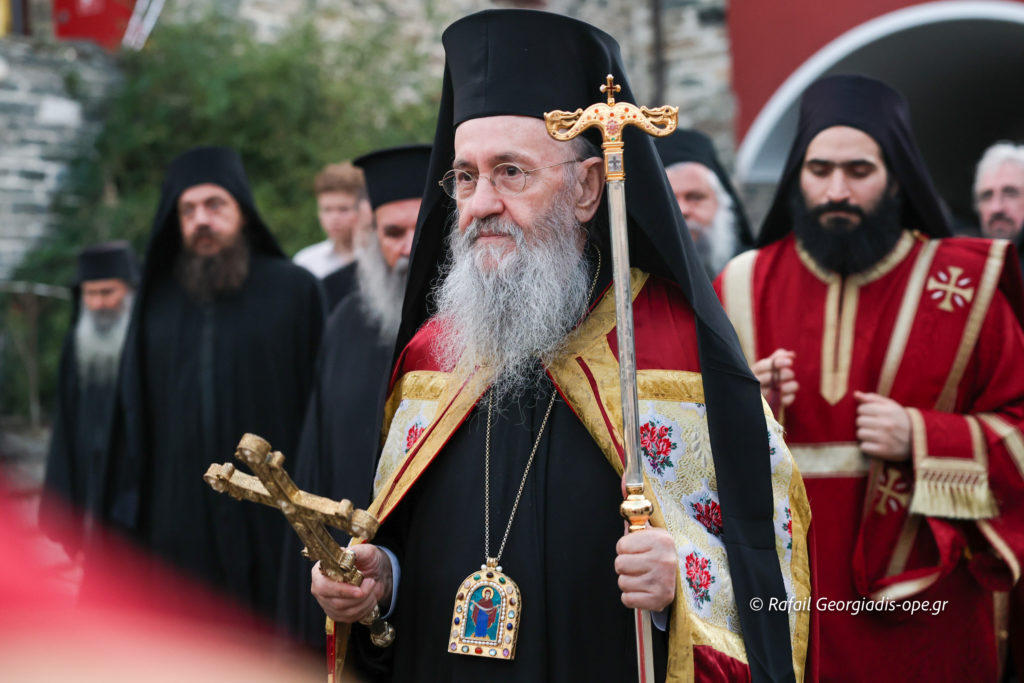 Ο Ναυπάκτου Ιερόθεος στην Ι.Μ.Μ. Βατοπαιδίου για την πανήγυρη της Αγίας Ζώνης (ΒΙΝΤΕΟ)